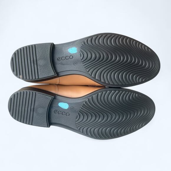 Ecco Dress Classic 15 Brown Cream Crocodile Slip on Penny Loafer Women's 40 NEW - Picture 12 of 12